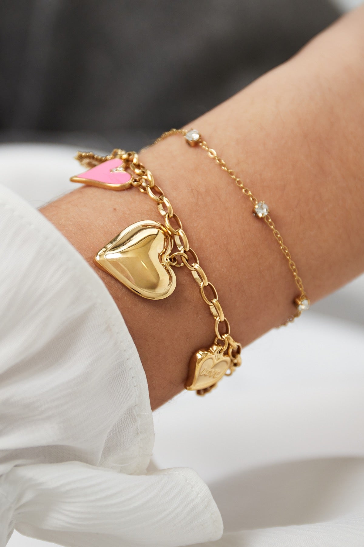 The love charm bracelet