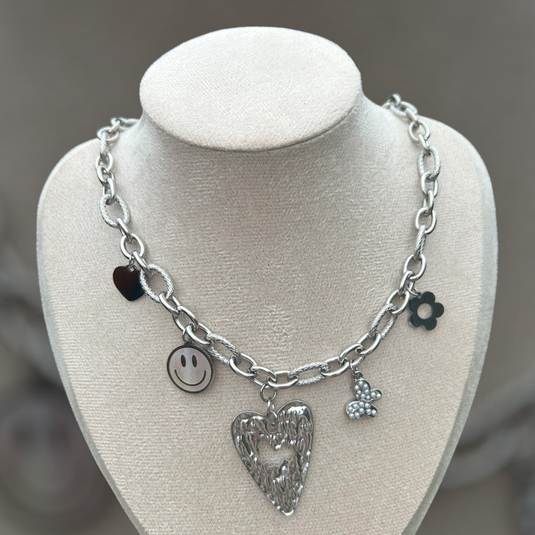 Charm parade necklace