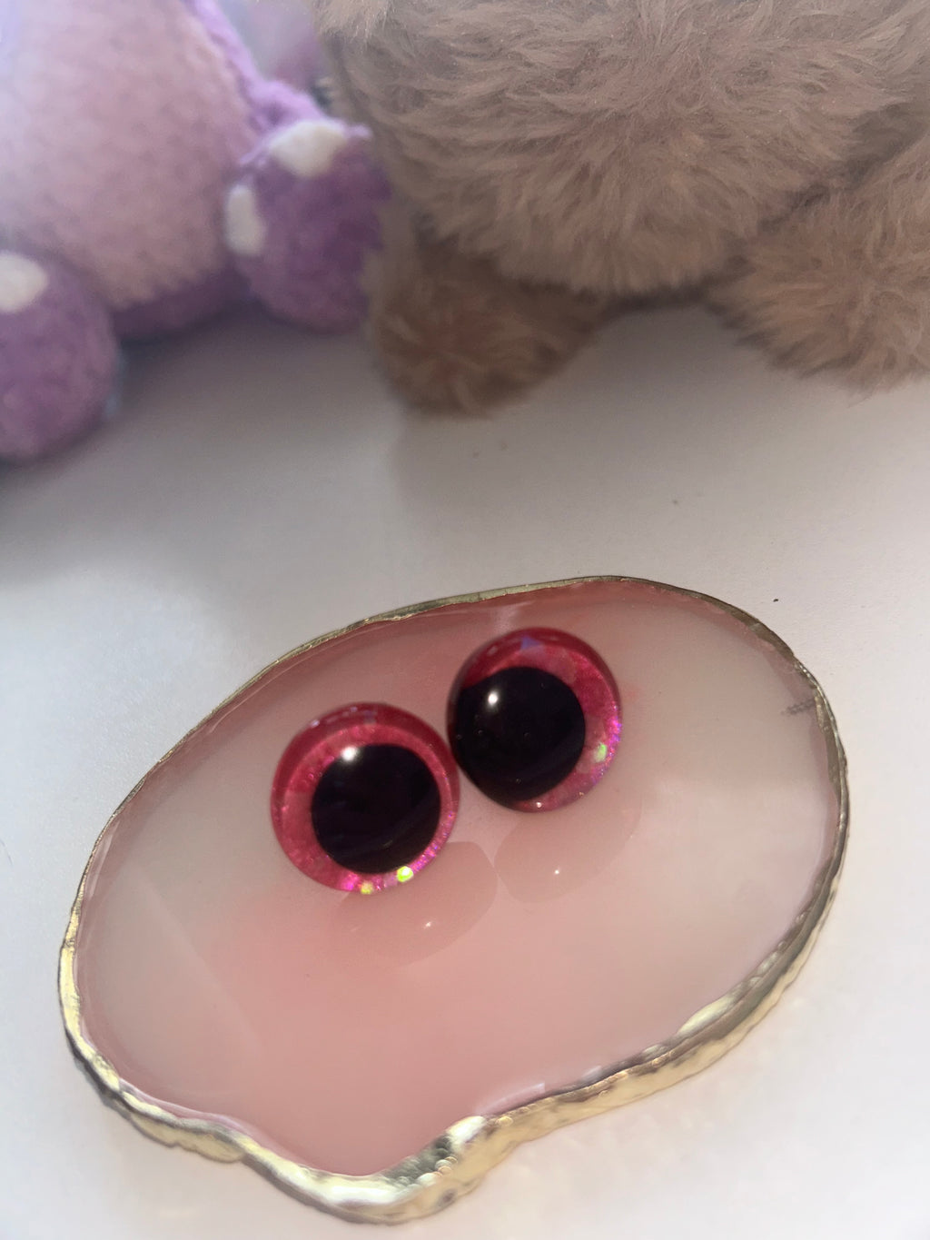 Rose red safety eyes - 20mm (10pcs)