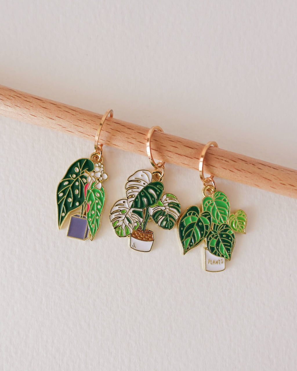 Monstera - stitchmarkers