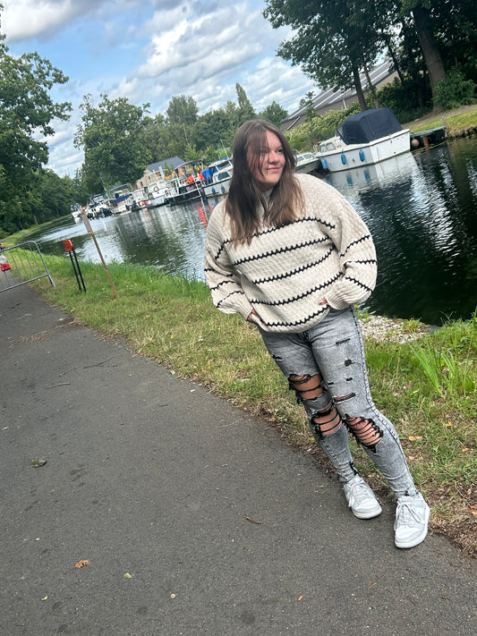 Cocoon sweater beige