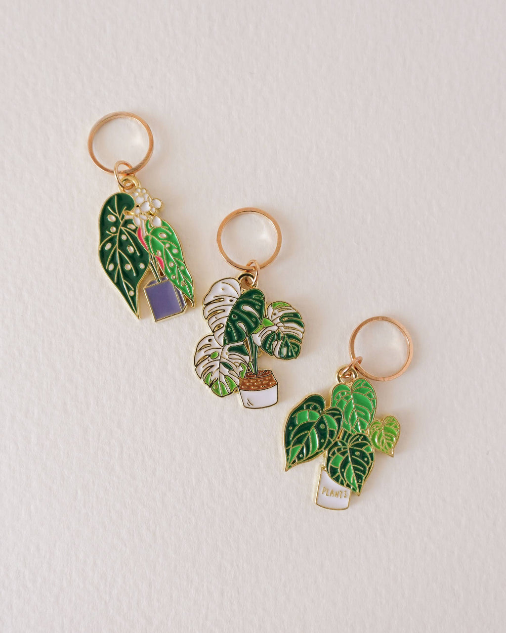 Monstera - stitchmarkers
