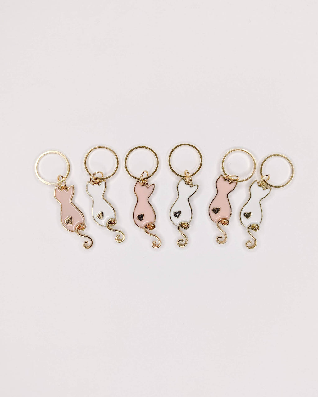 Cats heart - stitchmarkers