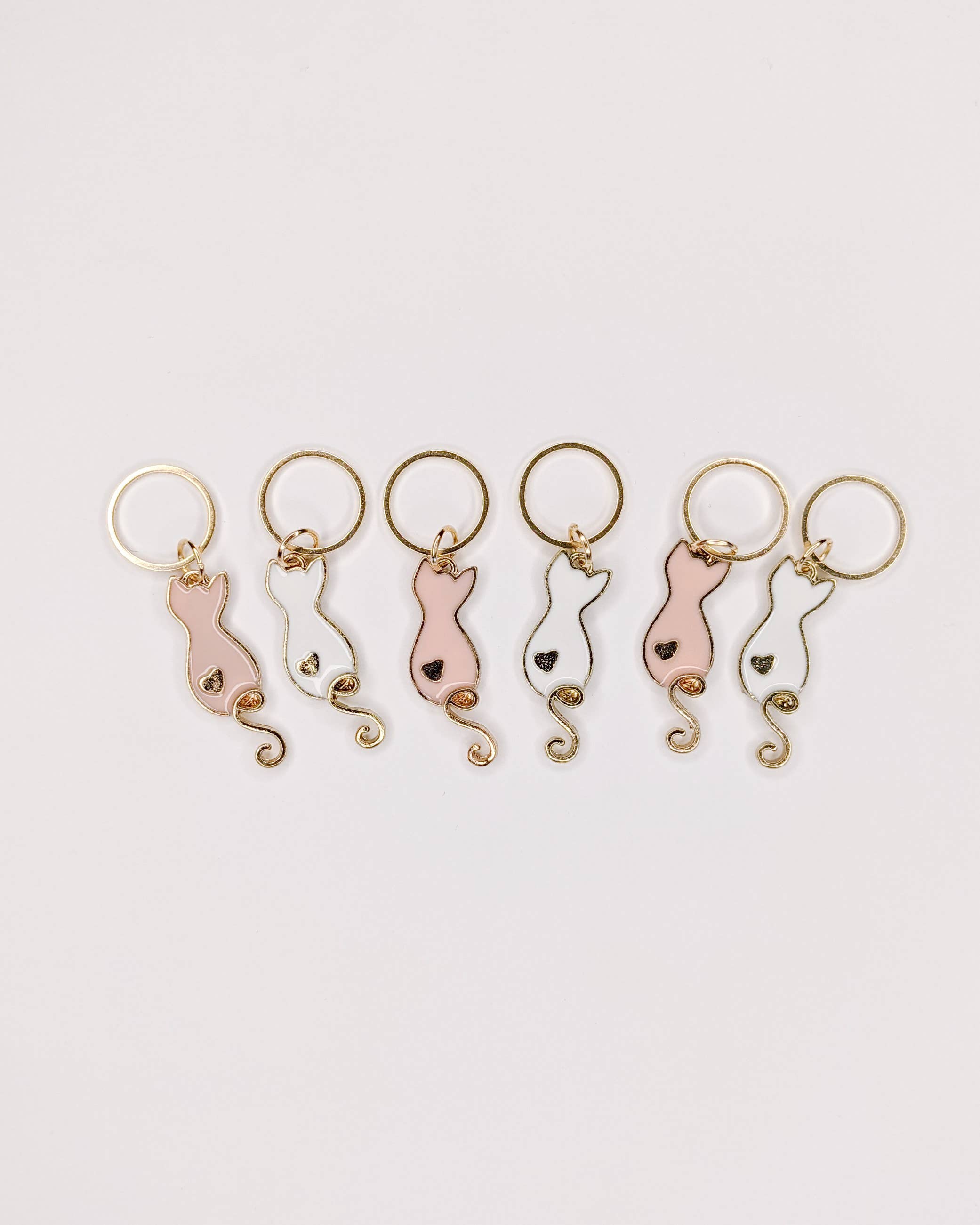 Cats heart - stitchmarkers