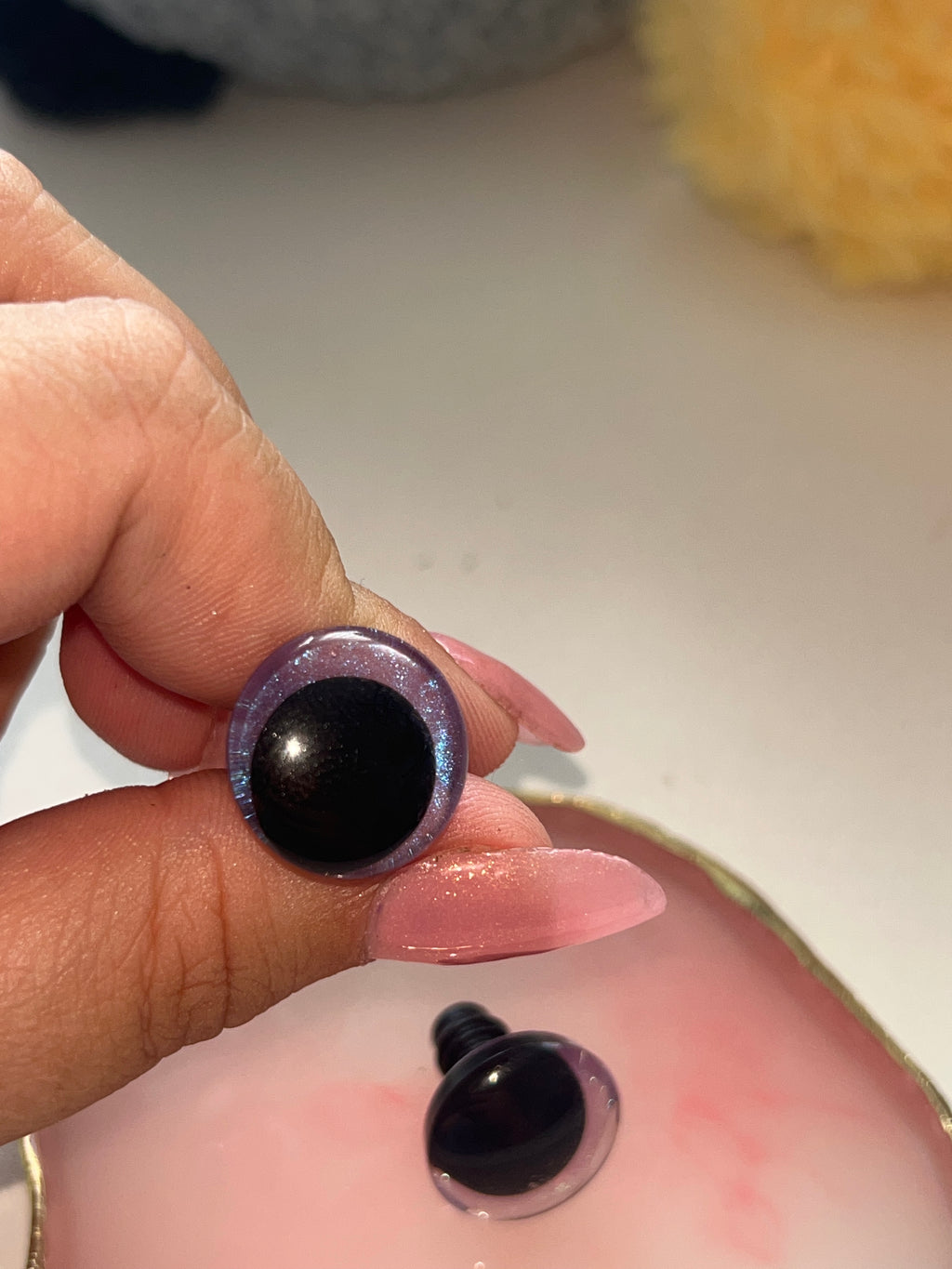 Enchanted violet safety eyes - 18mm (10pcs)