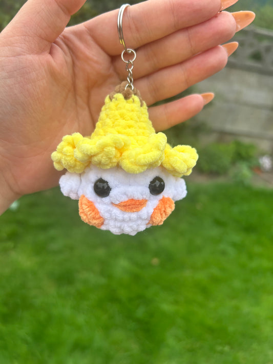Banana duck keychain
