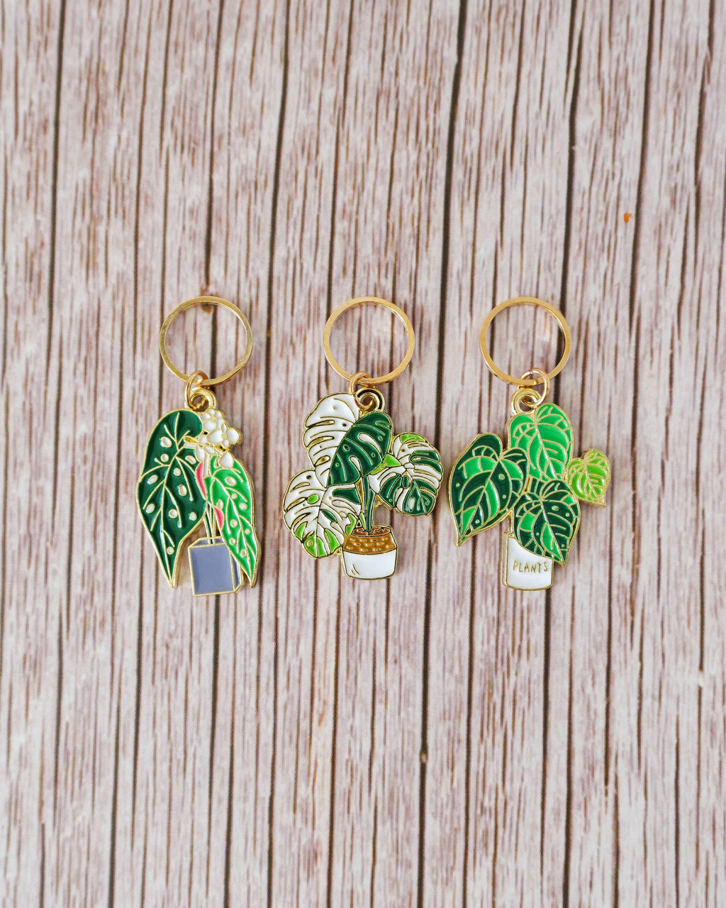 Monstera - stitchmarkers