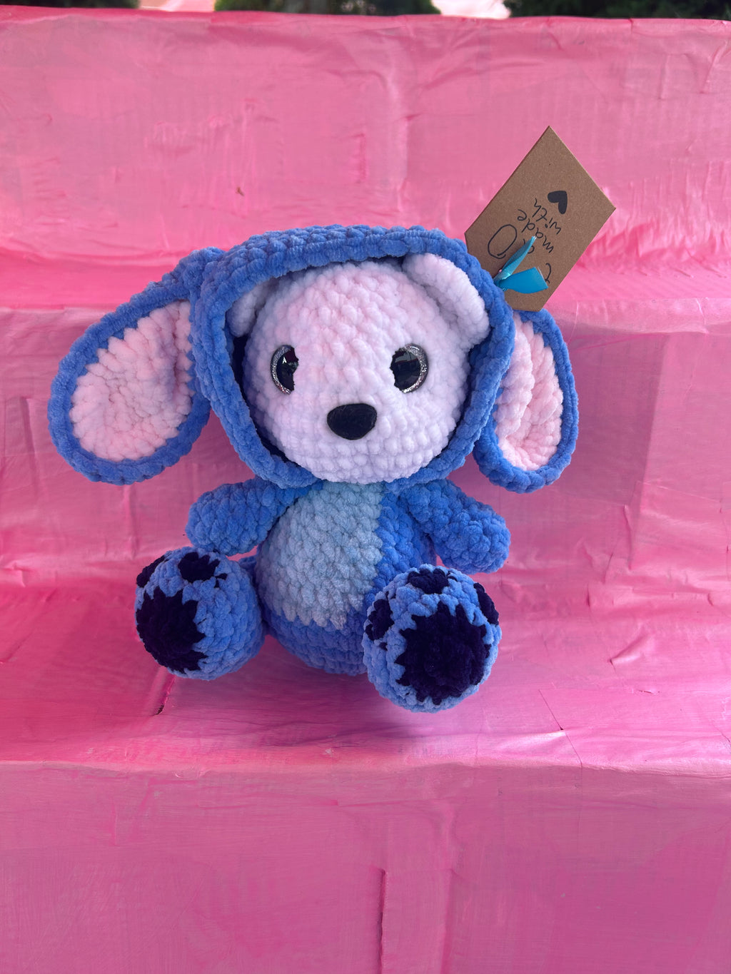Bear in stitch costume