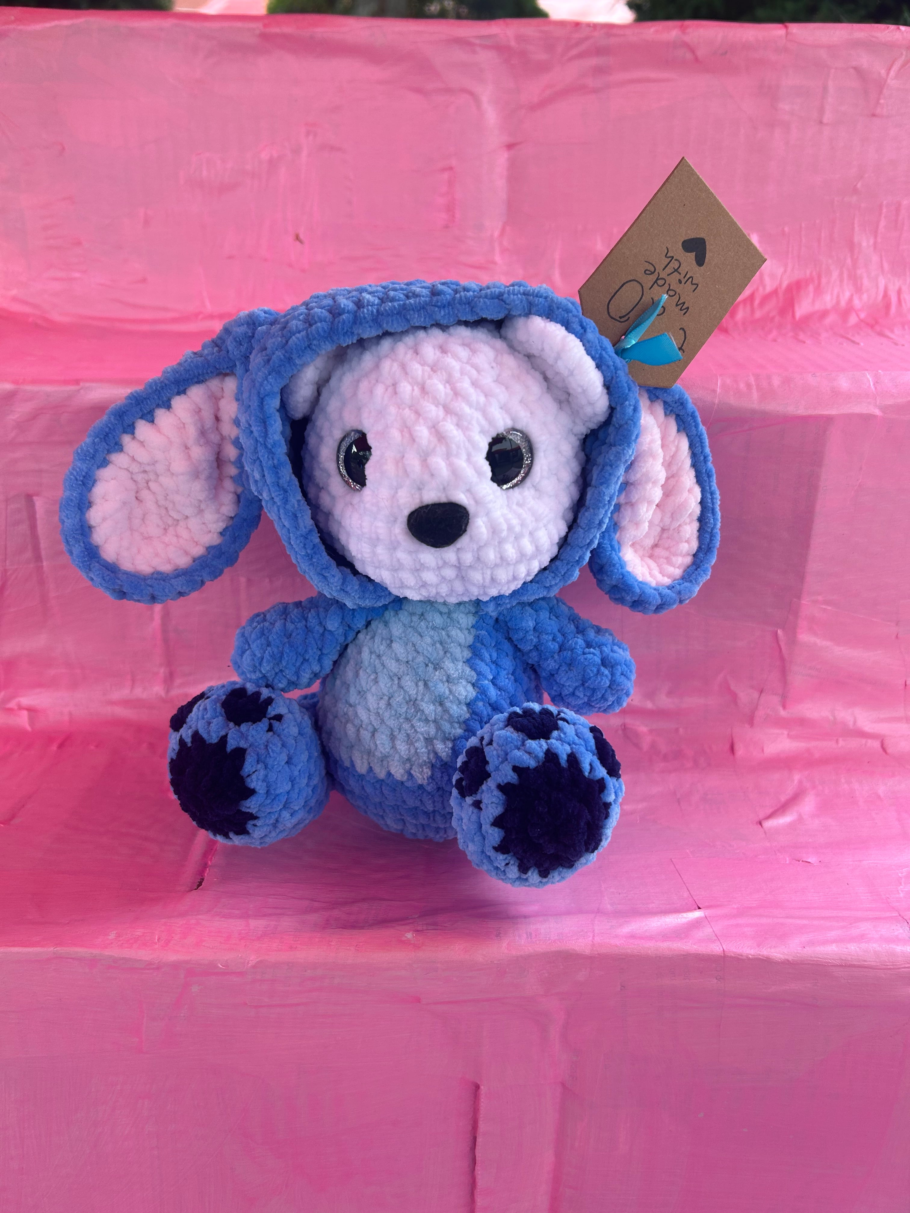 Bear in stitch costume