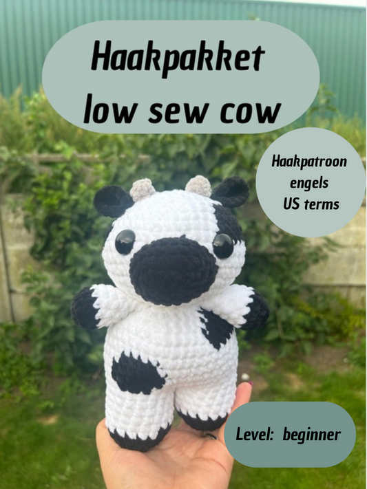 Crochet kit low sew cow
