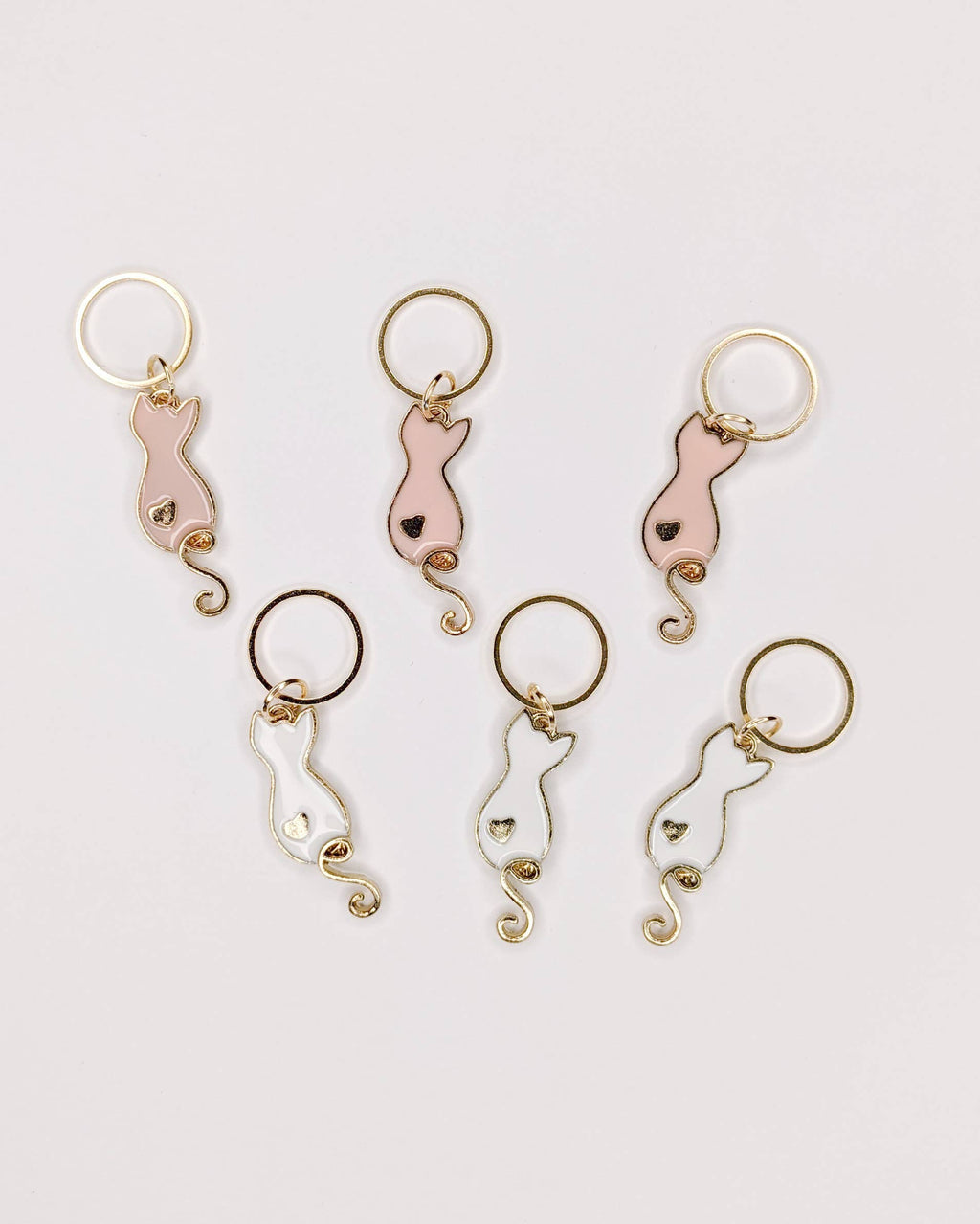 Cats heart - stitchmarkers