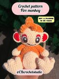 Crochet pattern - fire monkey