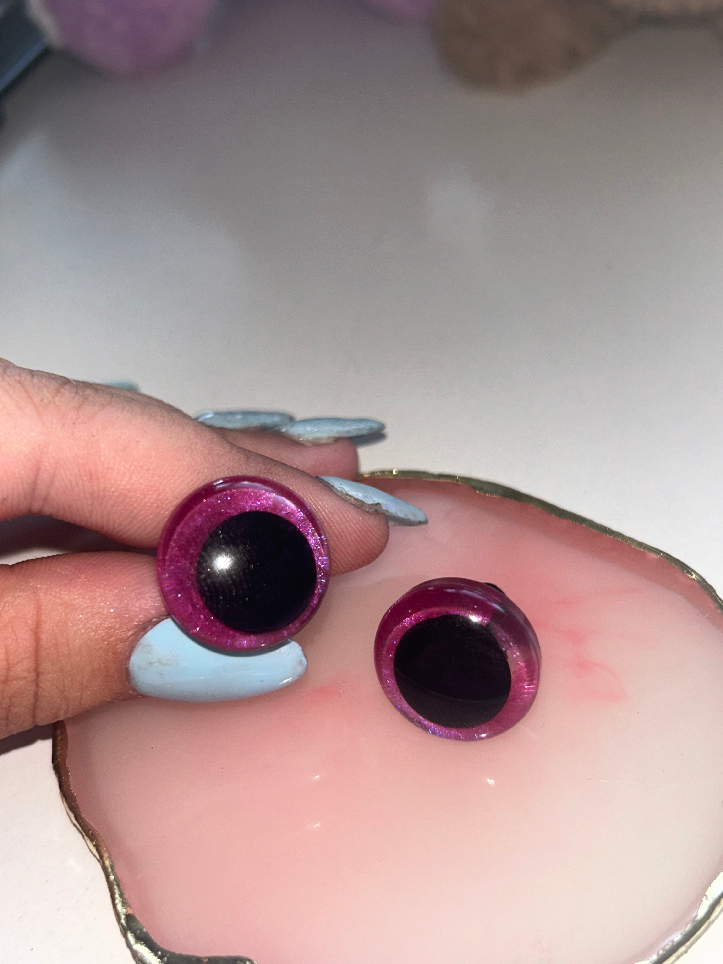 Magenta safety eyes - 20mm (10pcs)