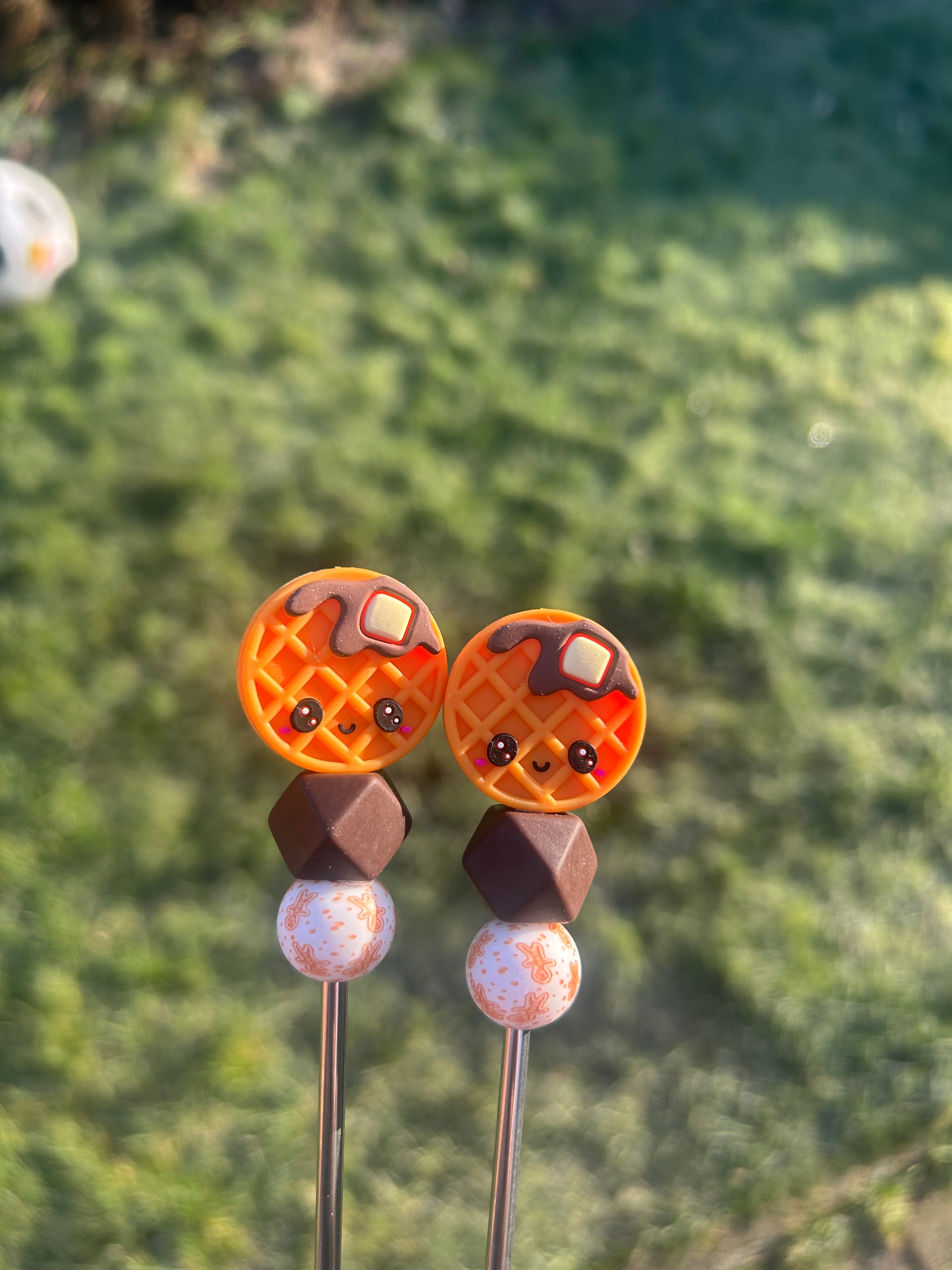 Waffle time - amigurumi sticks