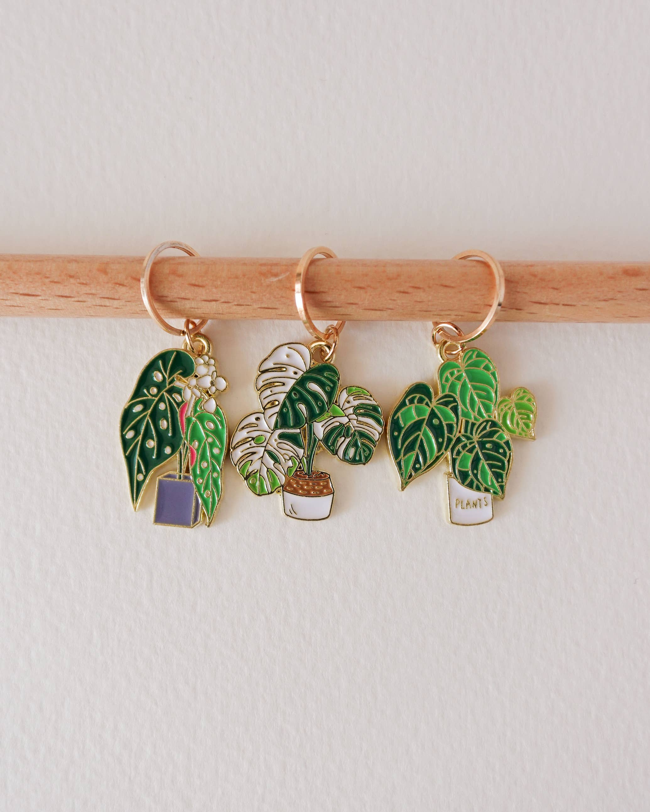 Monstera - stitchmarkers
