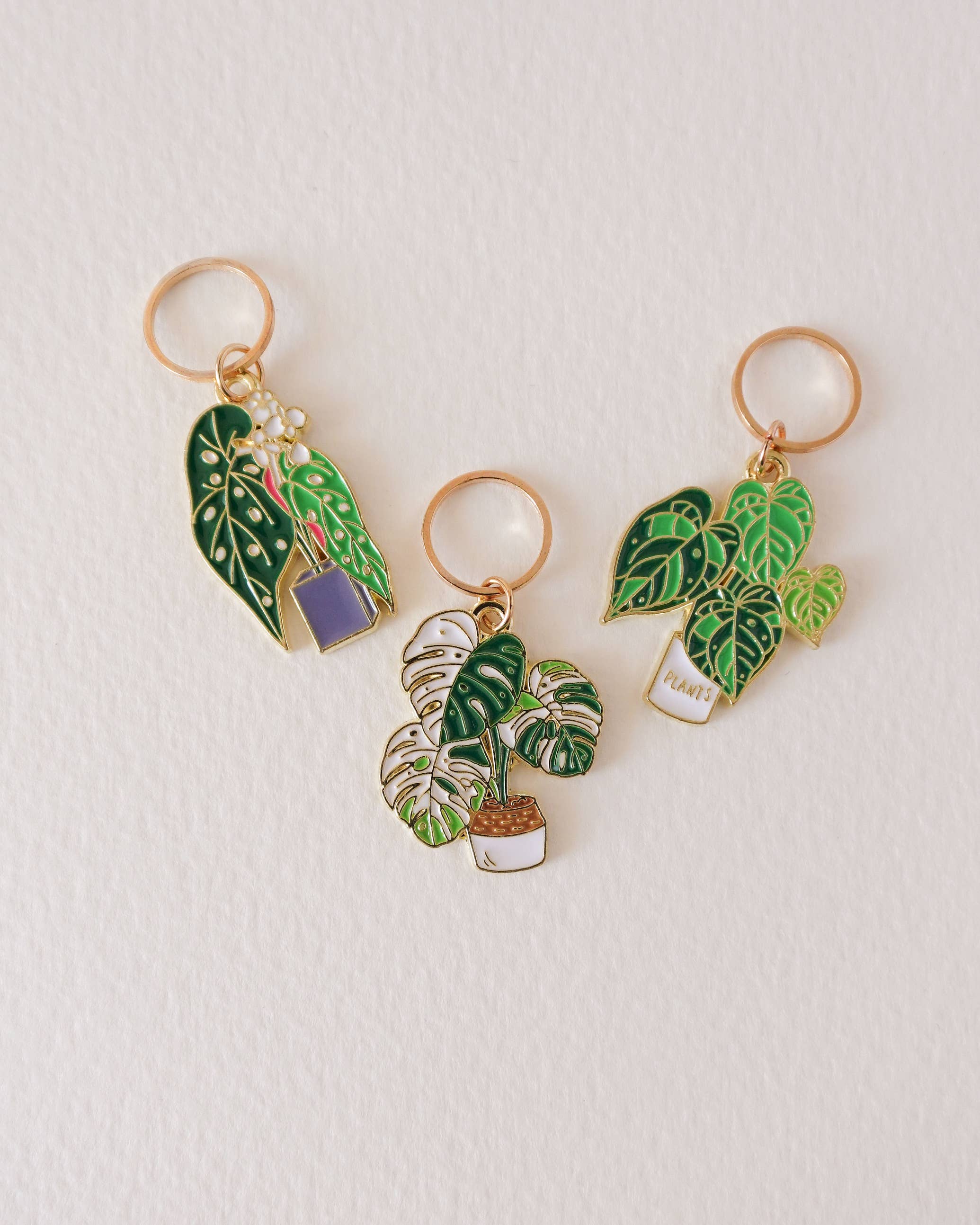 Monstera - stitchmarkers