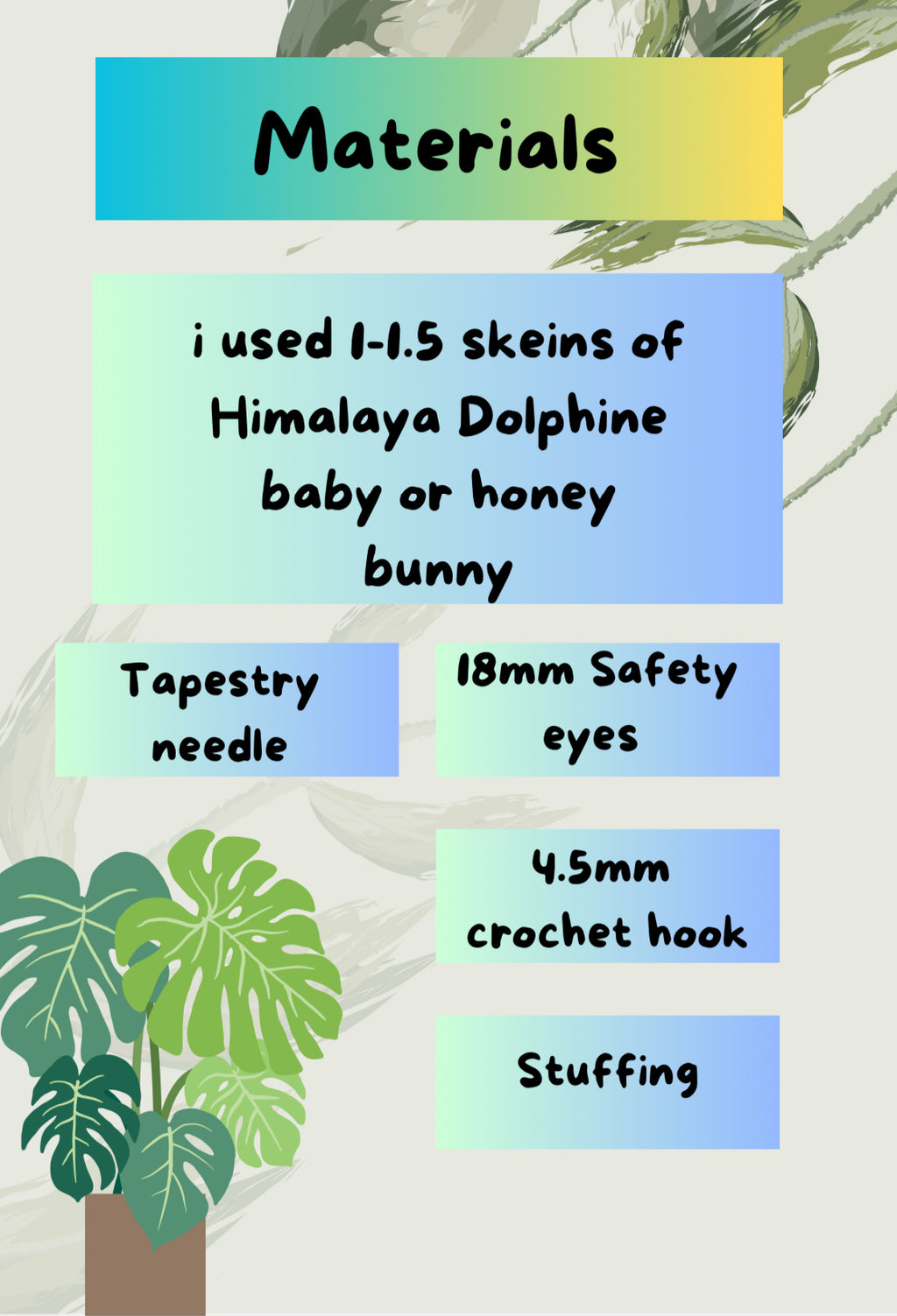 Crochet pattern bunny