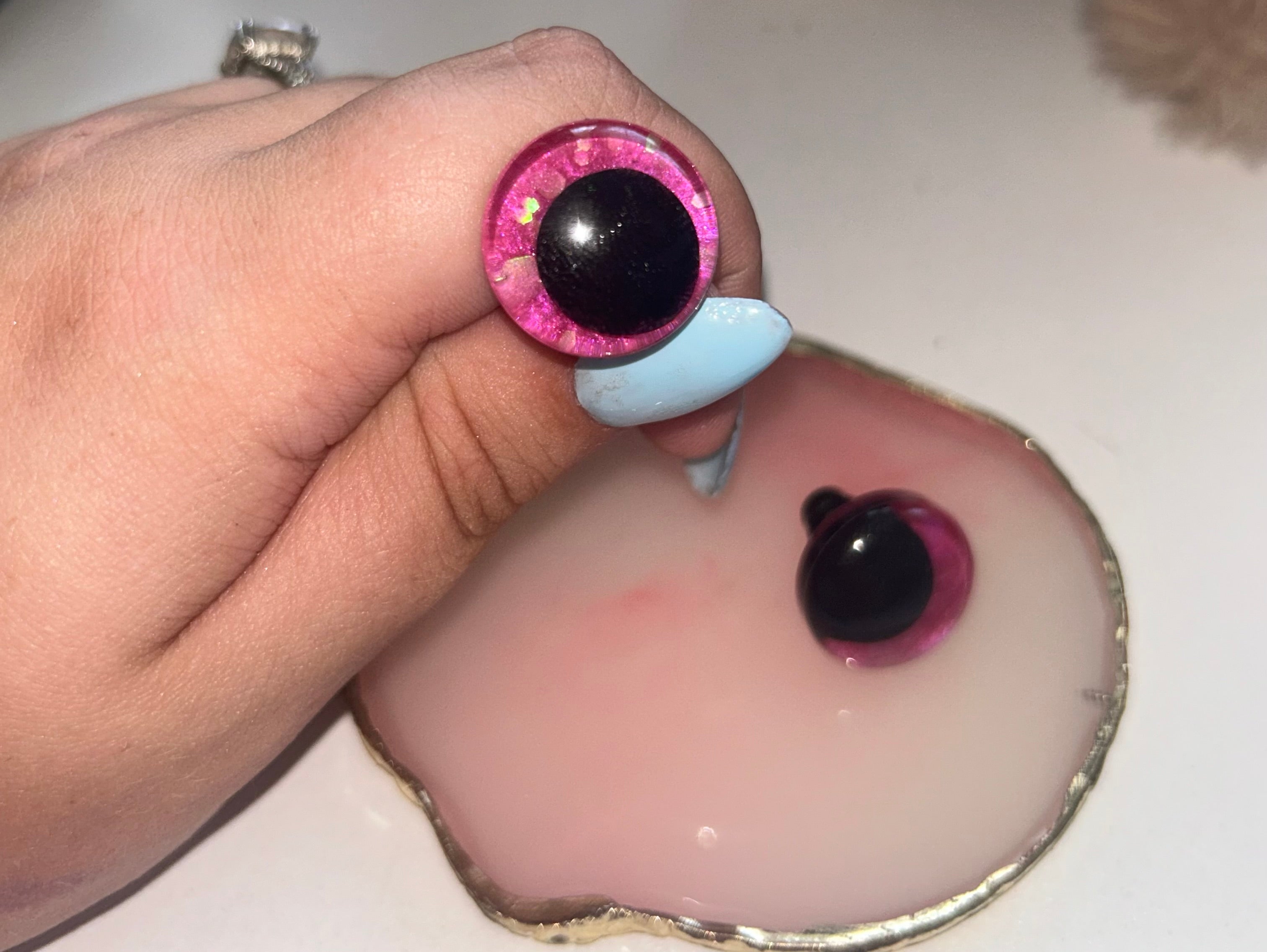 Rose red safety eyes - 20mm (10pcs)
