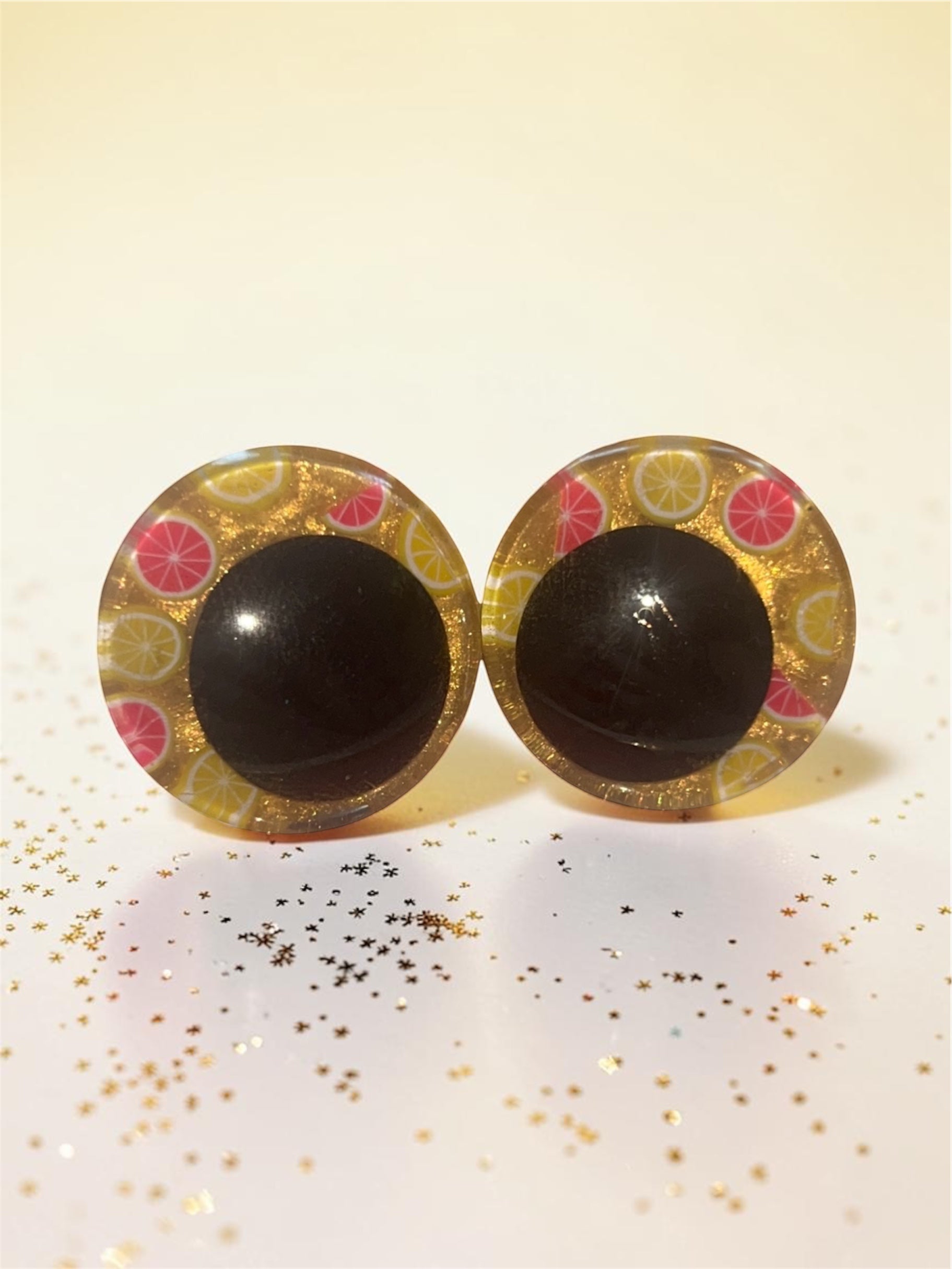 Pink lemonade safety eyes - 30mm (10pcs)