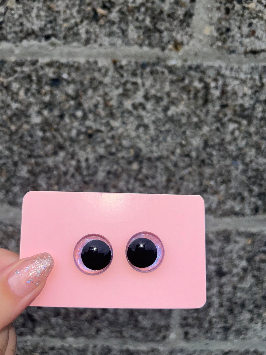 Enchanted violet safety eyes - 18mm (10pcs)