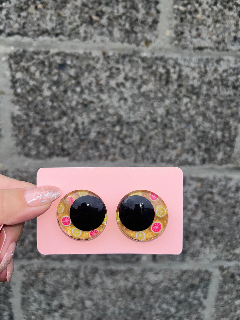 Pink lemonade safety eyes - 30mm (10pcs)