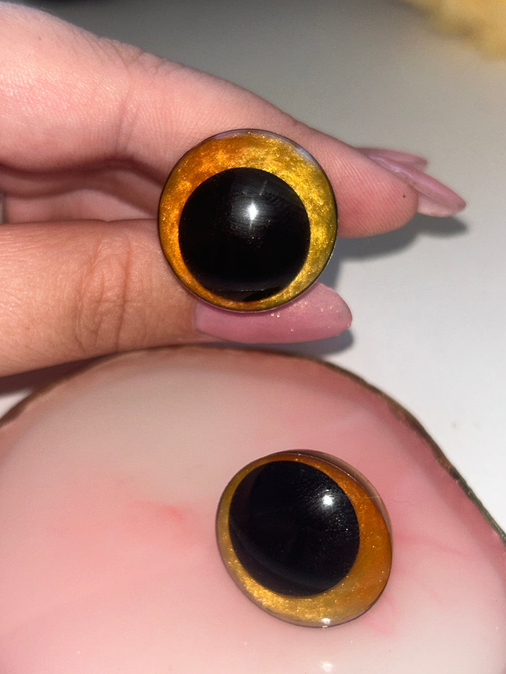 Fire ash safety eyes - 25mm (10pcs)