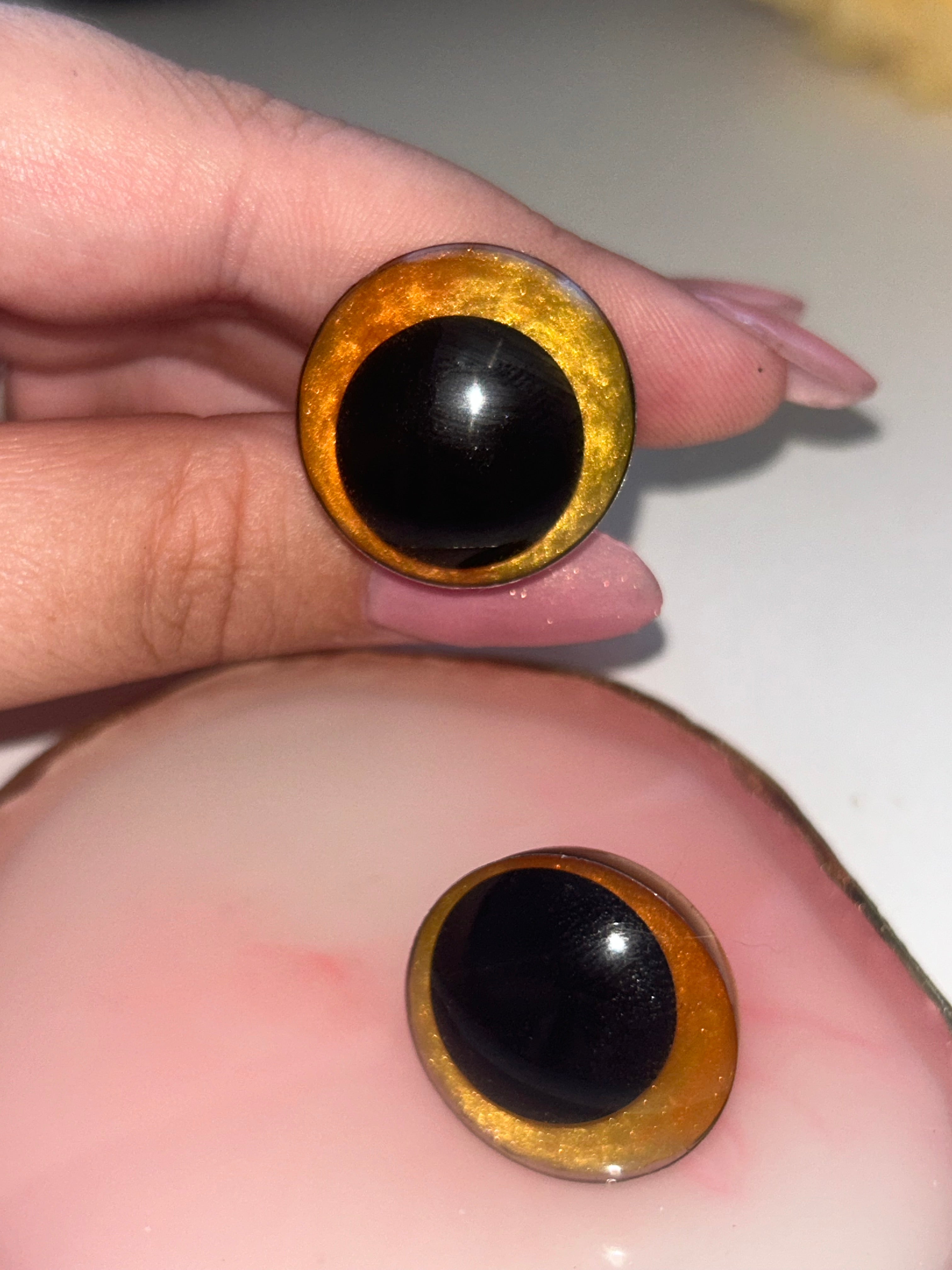 Fire ash safety eyes - 25mm (10pcs)