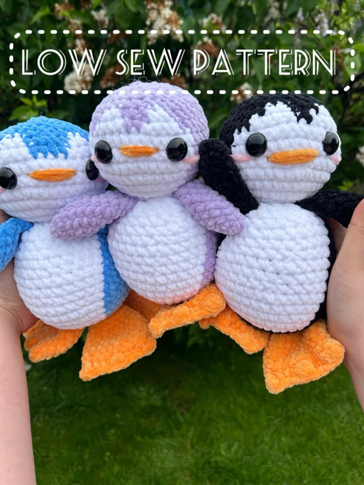 Low sew pinguïn (crochet pattern)