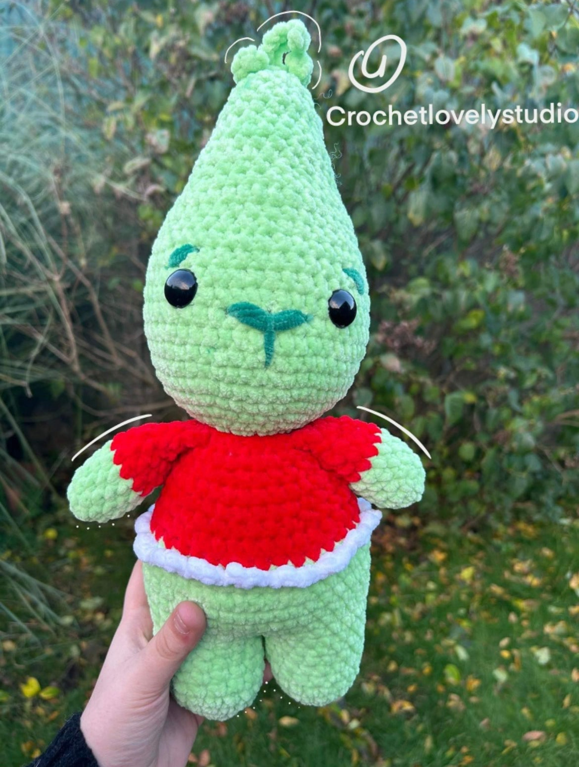 Low sew grinch (crochet pattern)