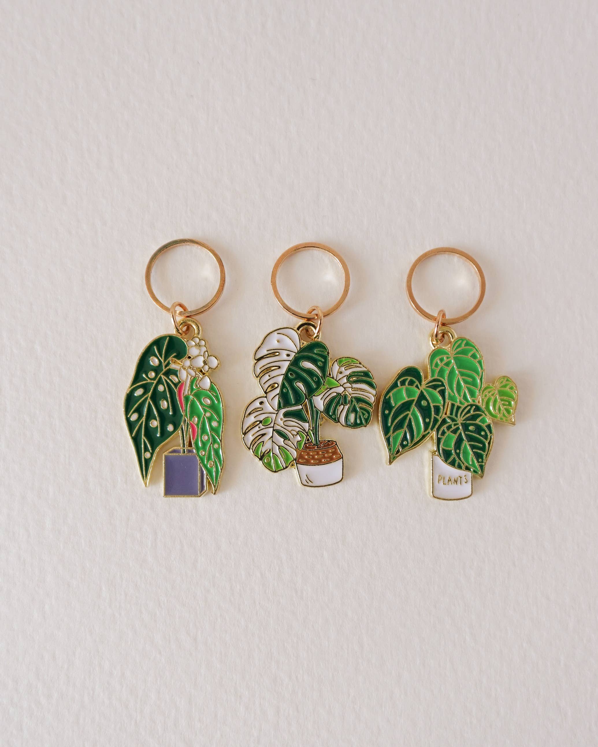 Monstera - stitchmarkers