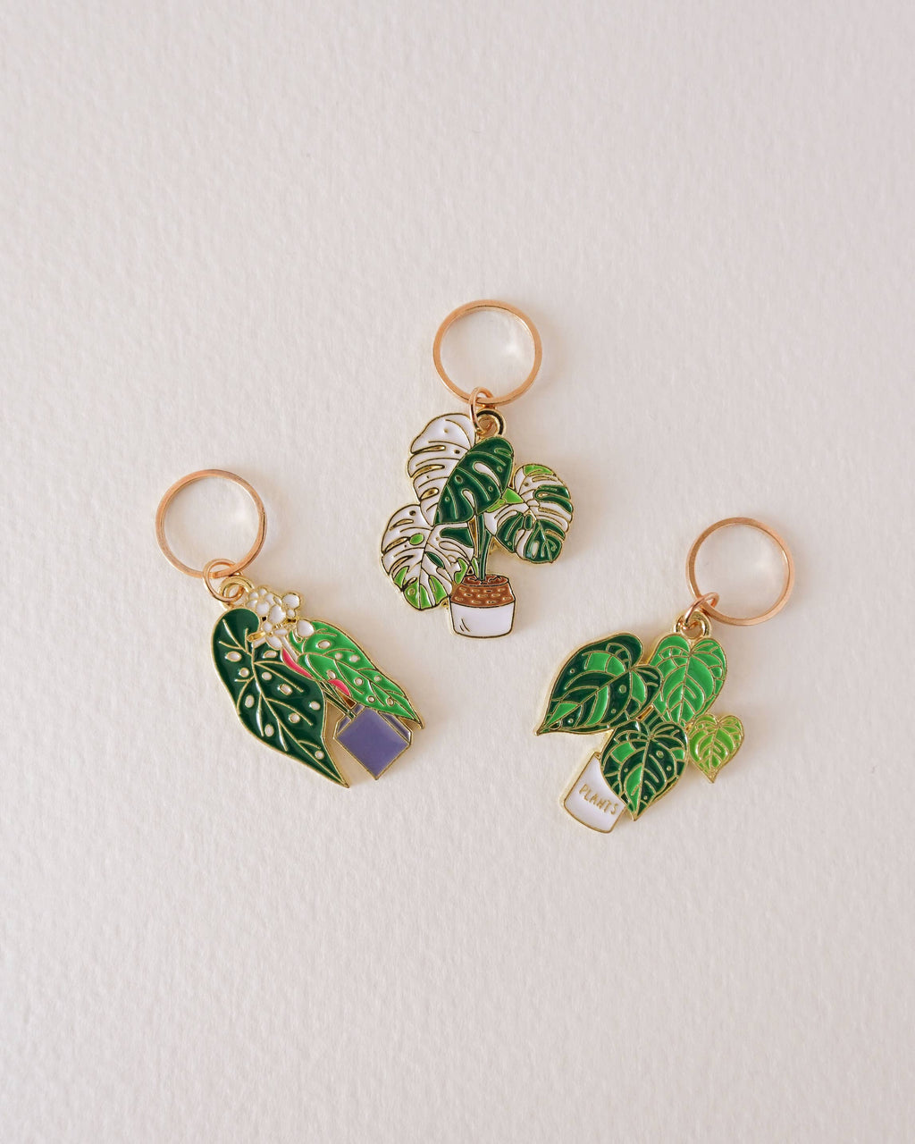 Monstera - stitchmarkers