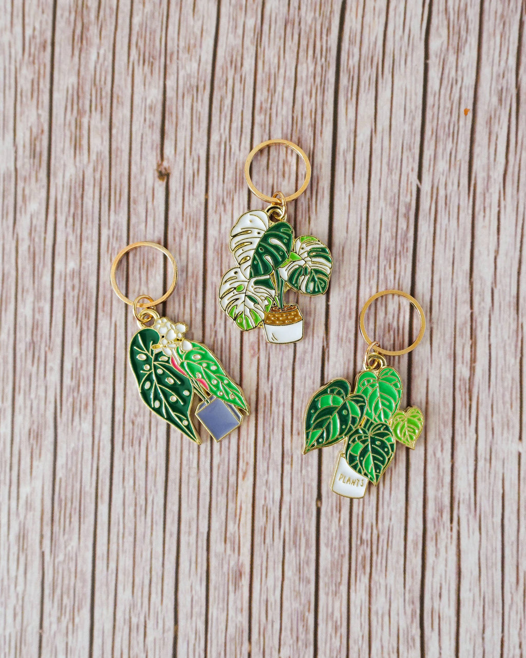 Monstera - stitchmarkers